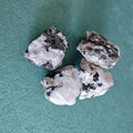 Natural Black Mica in Clear Quartz Rough Crystal 